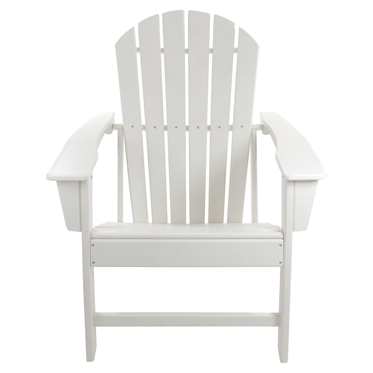 All Weather Recycled Plastic Outdoor Adirondack Chair White