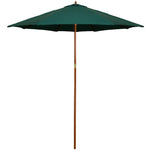 Outdoor Patio Market Umbrella with Wooden Pole