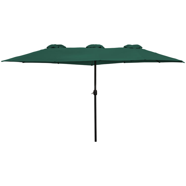 15' Outdoor Patio Market Umbrella with Hand Crank