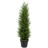 3' Artificial Cedar Pine Petite Arborvitae Tree in Round Pot Unlit