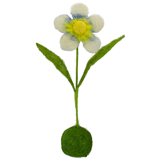 Green & White Faux Floral Tabletop Décor, 19"
