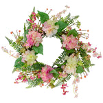 Hydrangea Berry & Fern Faux Floral Wreath, 20"