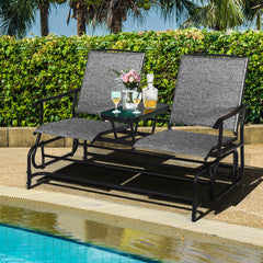 Patio Double Glider 2 Person Loveseat