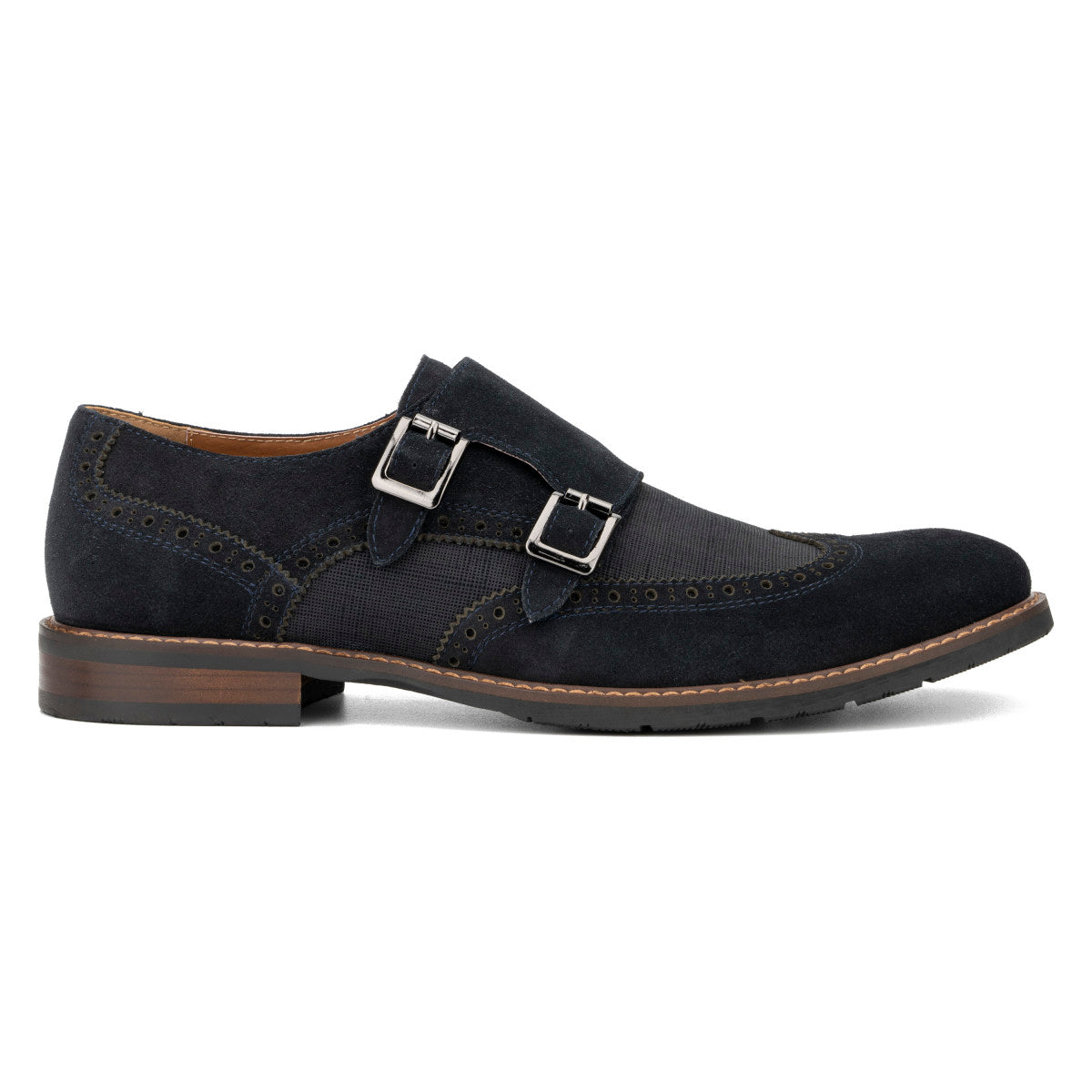  Vintage Foundry Co. Men's Cooper Monk Strap - Navy - Bonton