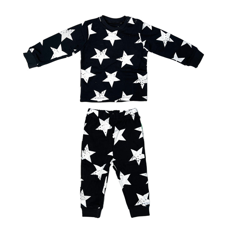 Printed Star L/S Tee Set