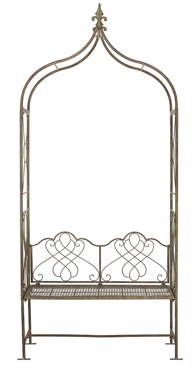  Safavieh Eloise Outdoor Arbor - Rustic Brown - Bonton