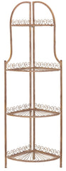 Abarrane 4 Tier Outdoor Corner Shelf