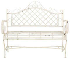 Abner Wrought Iron Outdoor Garden Bench