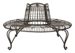 Ally Darling Wrought Iron Outdoor Tree Bench