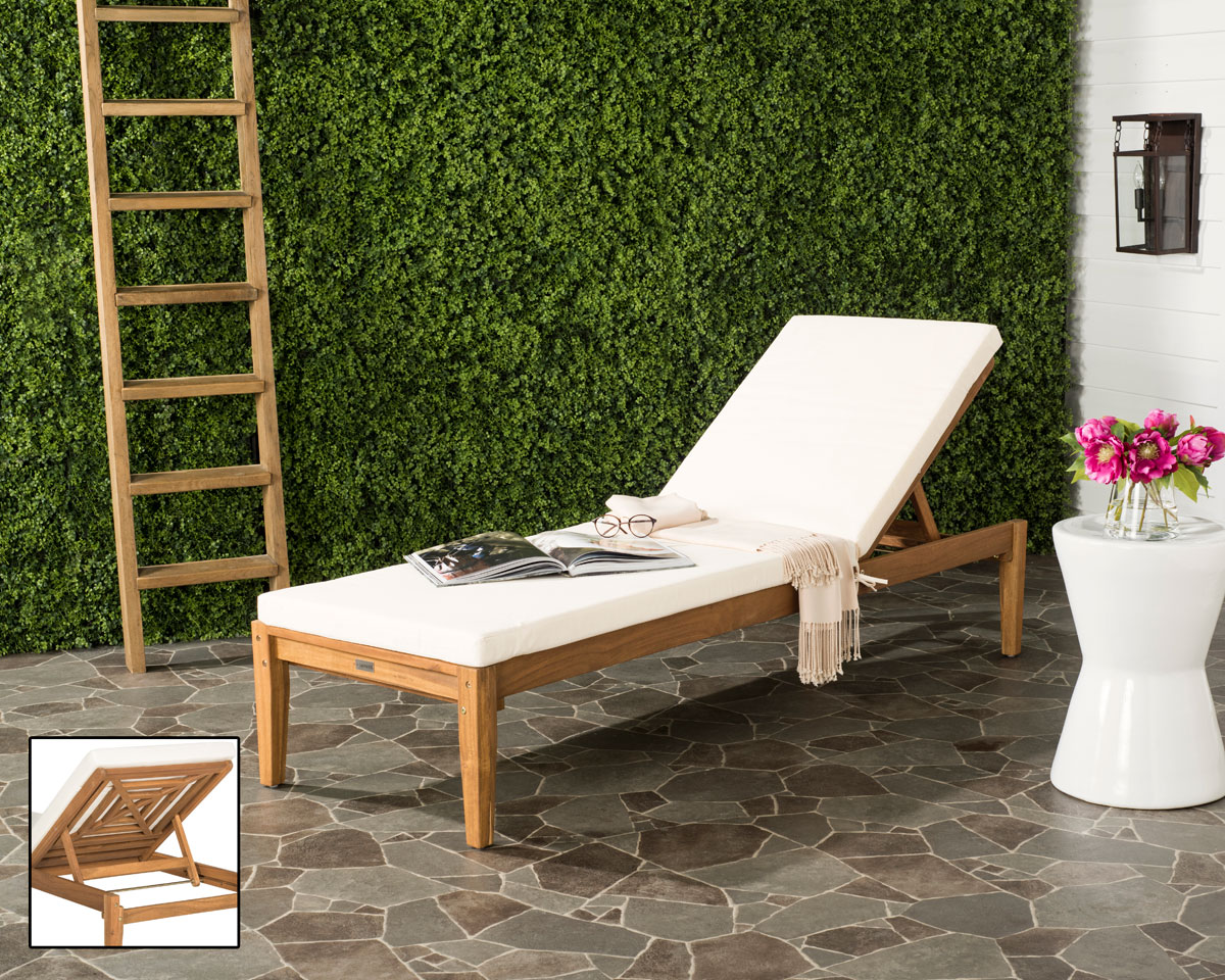  Safavieh Arcata Sunlounger - Natural/Beige - Bonton