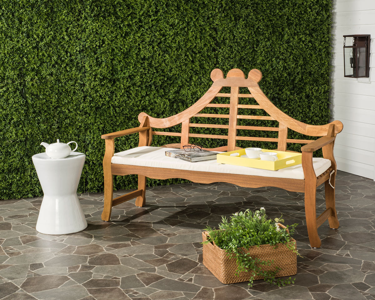  Safavieh Azusa Bench - Natural/Beige - Bonton