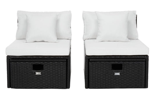 Pramla Outdoor Sette With Ottoman