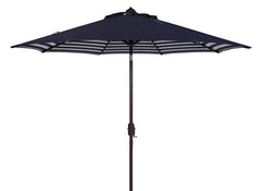 Athens Inside Out Striped Crank Outdoor Auto Tilt Umbrella