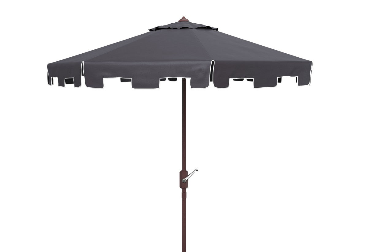  Safavieh Zimmerman Round Market Umbrella - Dark Green - Bonton