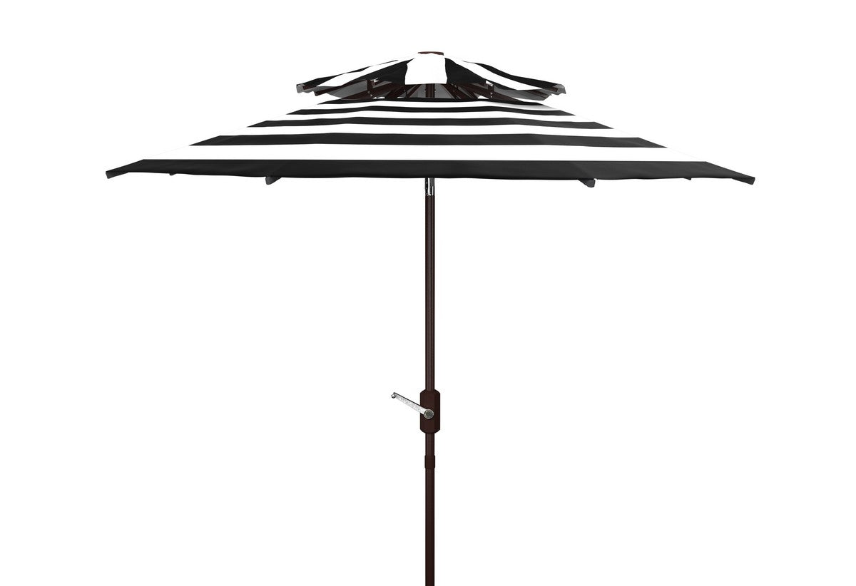  Safavieh Iris Fashion Line Double Top Umbrella - Navy/White - Bonton