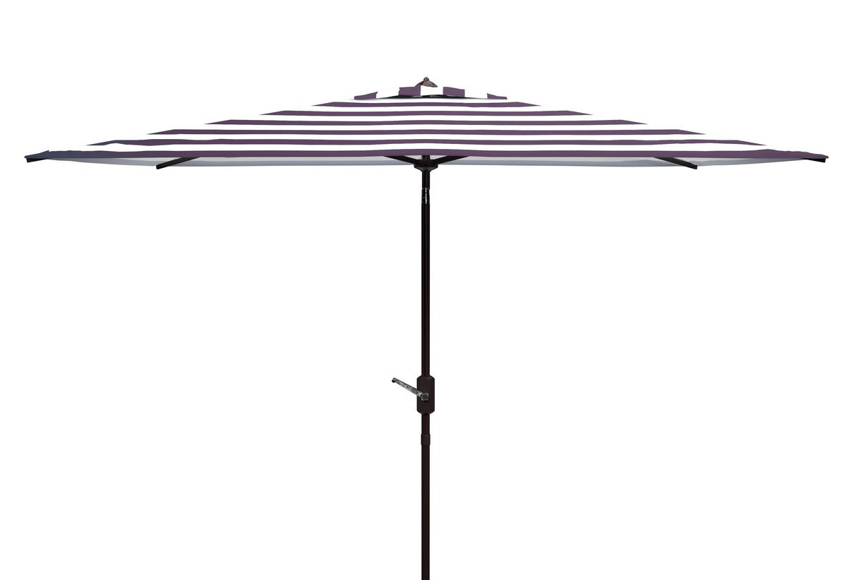  Safavieh Iris Fashion Line Rectangle Umbrella - Navy/White - Bonton