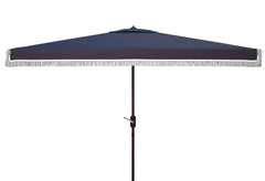 Milan Fringe Rectangle Crank Umbrella