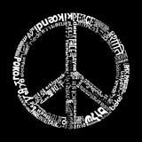 Word Art Crewneck Sweatshirt - The Word Peace in 77 Languages