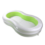 94.5" Green and White Inflatable Figure 8 Swimming Pool