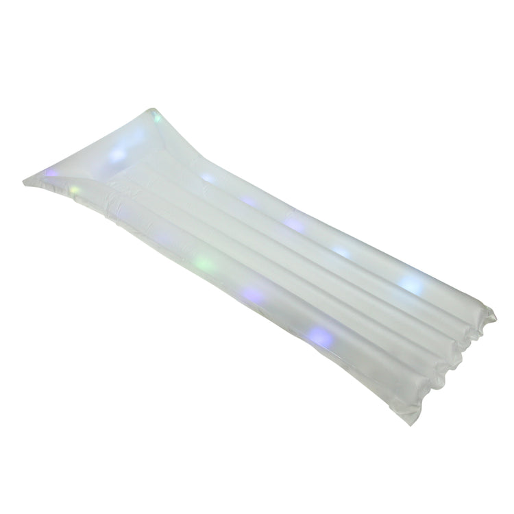 67.75" Inflatable Clear Swimming Pool Multi Color LED Lighted Air Float