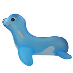 46" Inflatable Blue Sea Lion Ride On Pool Float with Handles