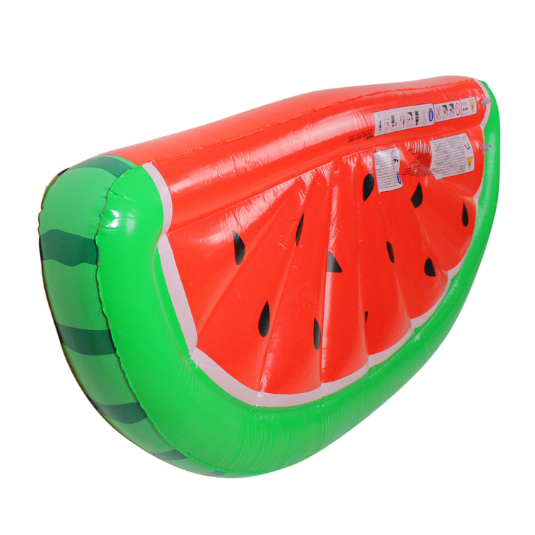 5.75' Inflatable Red and Green Jumbo Watermelon Slice Lounge Pool Float