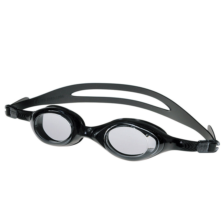 8.5" Black Zray Competition Swimming Pool Goggles