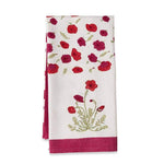 Poppies Red/Green Tea Towels Set of 3