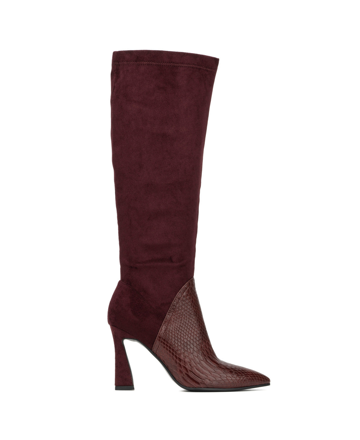  Women's Mia Tall Boot - Burgundy - Bonton