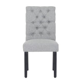 Upholstered Button Tufted Dining Side Chair, Set of 2