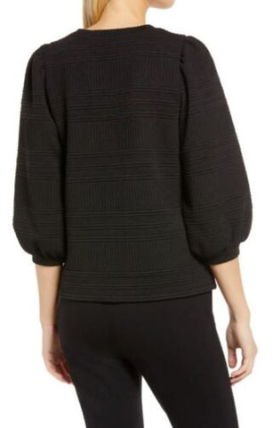 Puff Sleeve Pullover Novlety Quilt