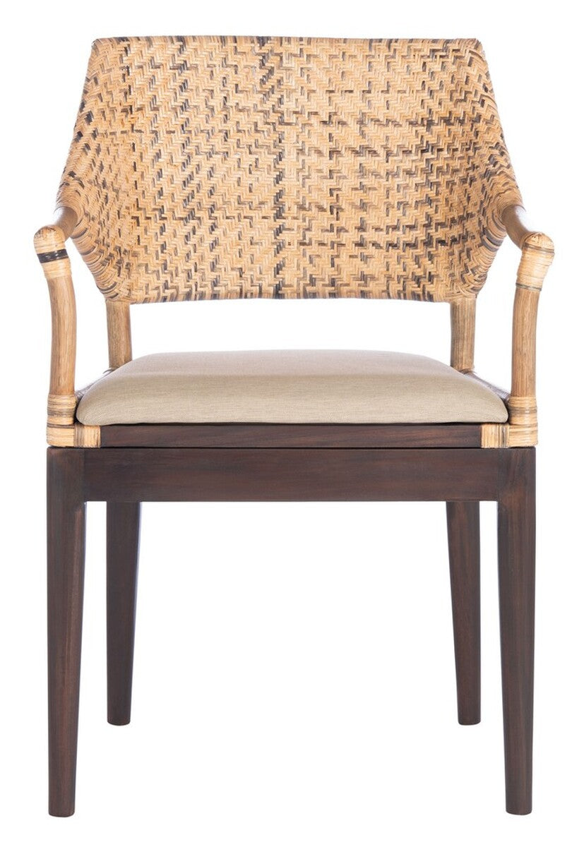  Safavieh Carlo Armchair - Brown - Bonton