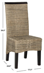 Ilya Rattan Dining Chair Set of 2