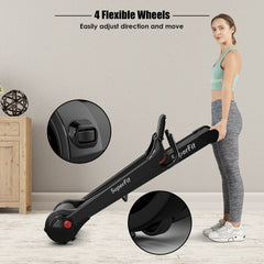 2.25 Horsepower Folding Electric Motorized Treadmill With Speaker