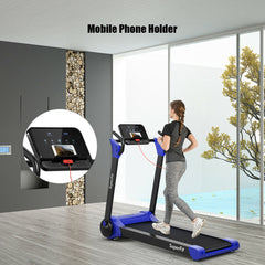 2.25 Horsepower Folding Electric Motorized Treadmill With Speaker