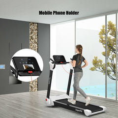 2.25 Horsepower Folding Electric Motorized Treadmill With Speaker