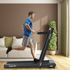 4.75 Horsepower 2 In 1 Folding Treadmill with Remote APP Control