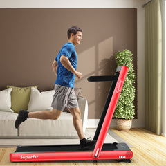 4.75 Horsepower 2 In 1 Folding Treadmill with Remote APP Control