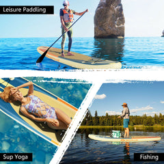 11Ft Inflatable Stand Up Paddle Board Surfboard With Bag Aluminum Paddle Pump