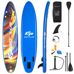 10.5' Inflatable Stand Up Paddle Board Sup Surfboard With Aluminum Paddle