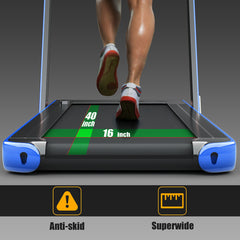 2.25 Horsepower 2 in 1 Folding Treadmill with  APPSpeaker Remote Control