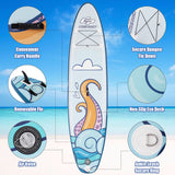 11' Inflatable Stand Up Paddle Board Surfboard W/Aluminum Paddle Pump