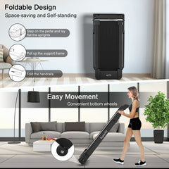 4.0 Horsepower Foldable Electric Treadmill Jogging Machine with Bluetooth