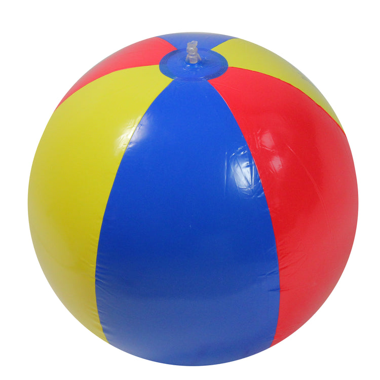 46-Inch Red and Yellow Inflatable Classic Beach Ball Swimming Pool Toy