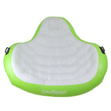 Inflatable Green Lotus Blossom Swimming Pool Duo Lounger 14-Inch