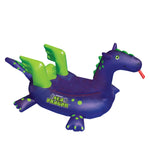 Inflatable Purple and Green Sea Dragon Swimming Pool Float 89-Inch