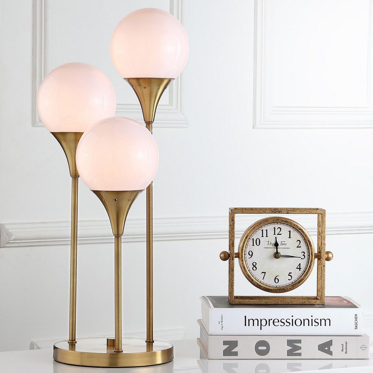  Safavieh Marzio Table Lamp - Gold - Bonton