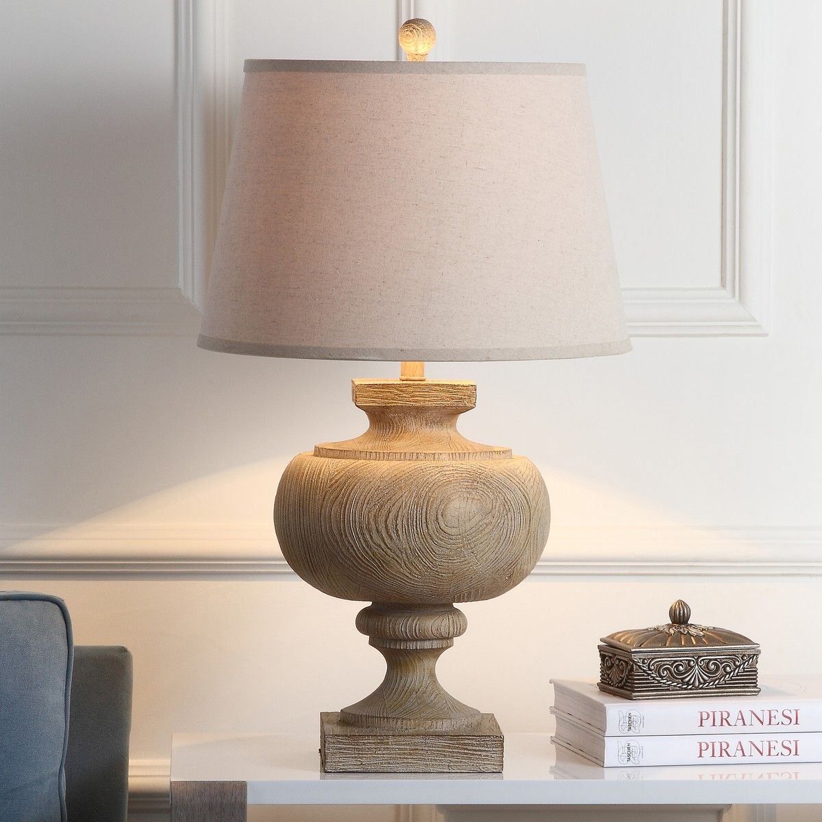  Safavieh Prescott Table Lamp - Beige - Bonton