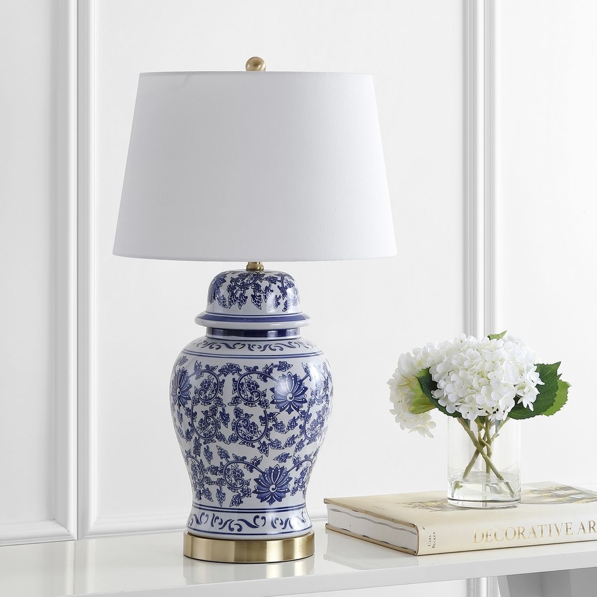  Safavieh Arwen Table Lamp Set of 2 - Blue - Bonton