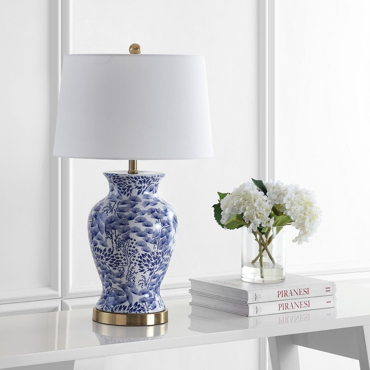  Safavieh Alona Table Lamp Set of 2 - Blue - Bonton